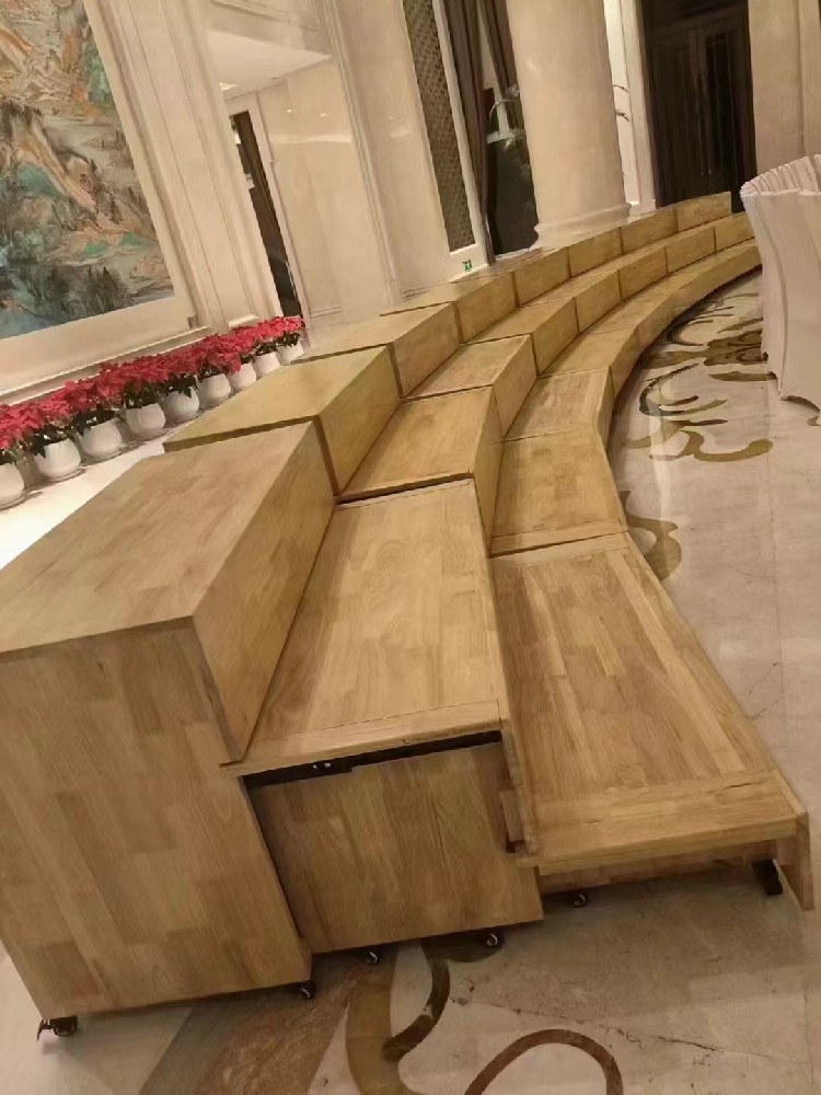 三層實木合唱/合影臺